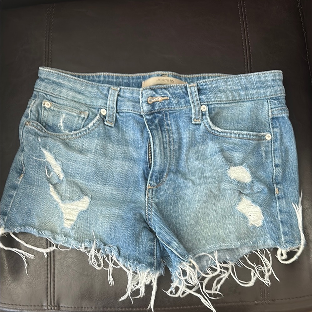 Joes Distressed Blue Denim Shorts, size 26- “The Ozzie”